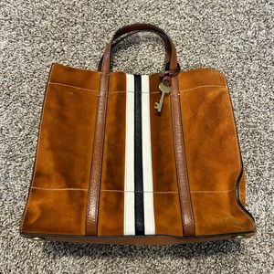 Fossil Suede Handbag